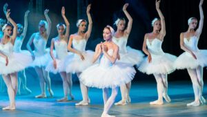 Ballerinas dancing in the Nutcracker